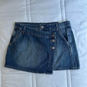 Free People Denim Mini Skirt